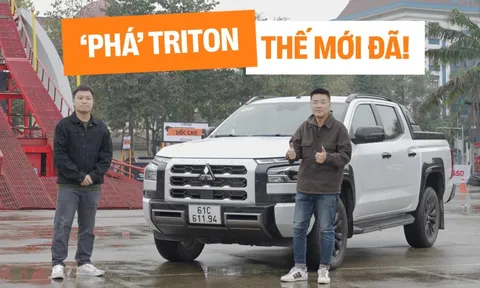 Chạy 300km bằng Mitsubishi Triton 2025 vào Nghệ An để 'tra tấn': Leo dốc rồi thả phanh từ độ cao 8m và loạt bài ‘vắt sức’ bán tải Nhật Bản