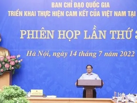 Thủ tướng chủ trì phiên họp của Ban chỉ đạo triển khai các cam kết tại COP26