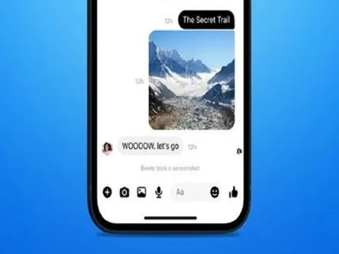 Facebook Messenger sẽ có thông báo khi màn hình trò chuyện riêng tư