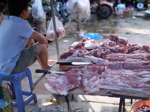 Giá thịt lợn tăng sốc, tiểu thương ế hàng vì sức mua yếu