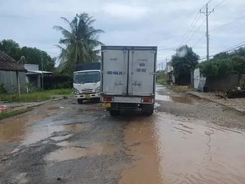 Kiên Giang: Mưa bão kéo dài, Quốc lộ 80 hư hỏng nghiêm trọng