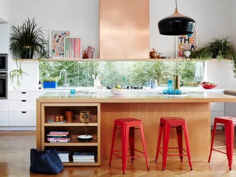 Không cần cầu kỳ, chỉ cần tô điểm chút sắc màu cũng khiến căn bếp gia đình bạn ấn tượng