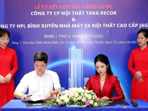 Tara Decor ký kết hợp tác chiến lược với Jager - HPL Bình Xuyên