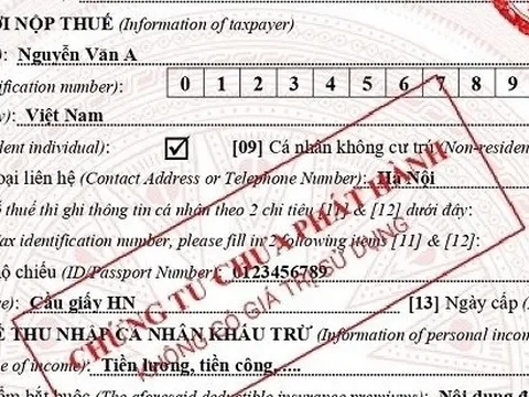 Nền tảng số quản lý chứng từ khấu trừ thuế thu nhập cá nhân điện tử