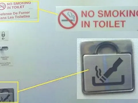 Cấm bay một hành khách hút thuốc trên tàu bay