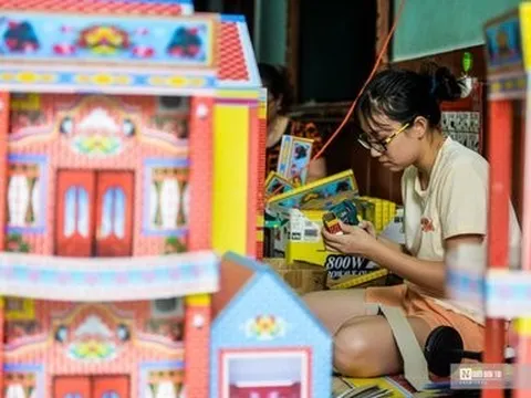 "Thủ phủ" vàng mã nhộn nhịp trước rằm tháng 7