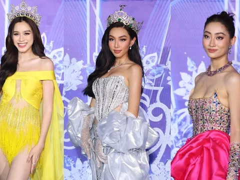 Thảm đỏ Chung kết Hoa hậu Thế giới Việt Nam 2022: Thùy Tiên khoe nhan sắc đẹp nổi bật bên cạnh dàn Hoa hậu, Á hậu