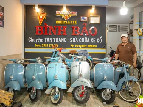 20 năm mày mò tự phục chế Vespa, Lambretta cổ của người đàn ông miền Tây