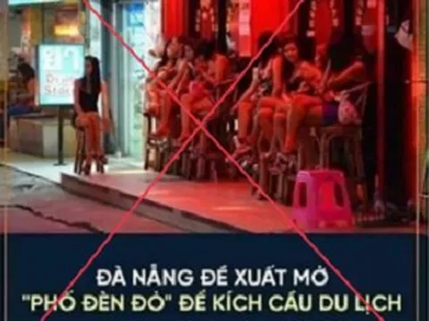 Phạt người đăng tải bài viết Đà Nẵng đề xuất mở phố đèn đỏ