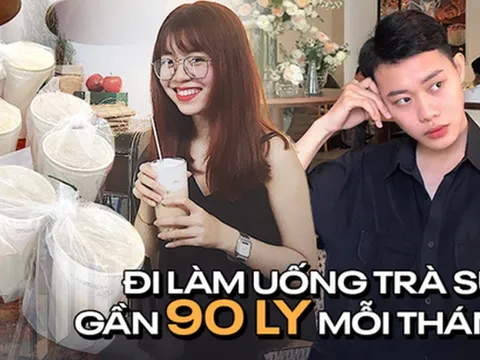 Nhiều dân văn phòng ngày làm 8 tiếng uống hẳn 3 ly trà sữa