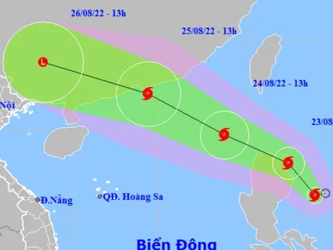 Bão Ma-on có thể giật cấp 13 hướng vào khu vực phía Bắc