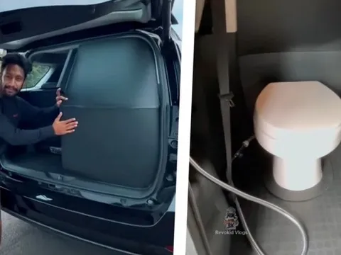 Độc lạ: Toyota Fortuner tích hợp nhà vệ sinh ở hàng ghế sau