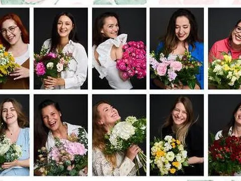 Chụp lại trạng thái đối lập của phụ nữ trước và sau khi được tặng hoa, nhiếp ảnh gia thu được kết quả khiến ai cũng thích thú