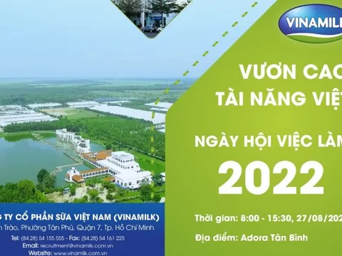 Vinamilk mang đến nhiều cơ hội nghề nghiệp tại ngày hội việc làm do Vietnamworks tổ chức