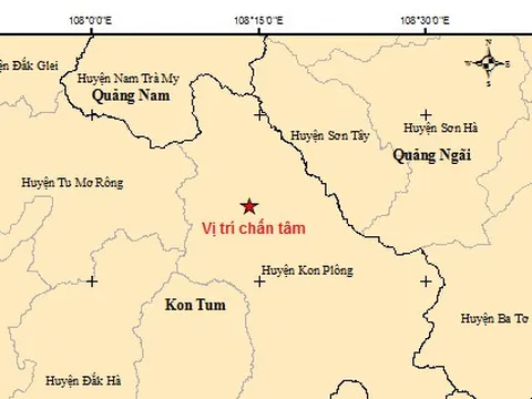 Kon Tum ghi nhận thêm 3 trận động đất trong hôm nay