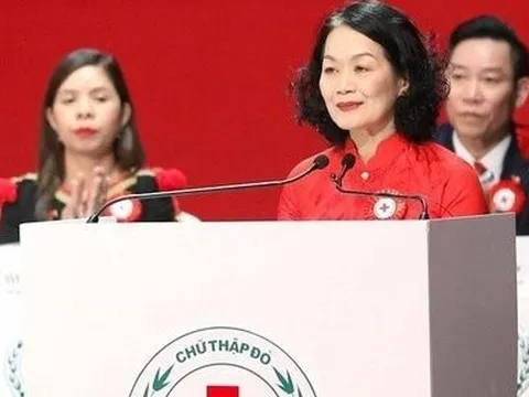Bà Bùi Thị Hòa được bầu giữ chức Chủ tịch Hội Chữ thập đỏ Việt Nam lần thứ XI, nhiệm kỳ 2022-2027