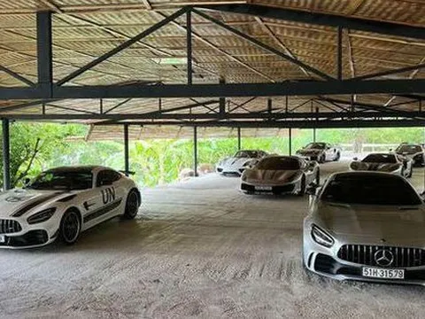 Hé lộ thêm nơi cất dàn siêu xe đắt đỏ nhất Việt Nam: Thiết kế mở, nằm ven hồ