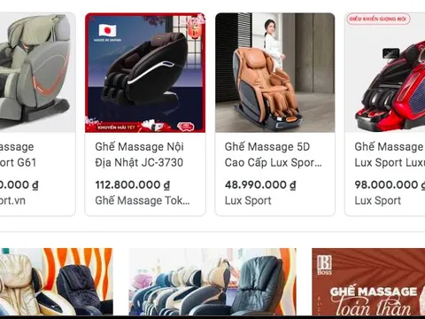 Ghế massage Trung Quốc loạn giá, Bộ Tài chính nói gì?
