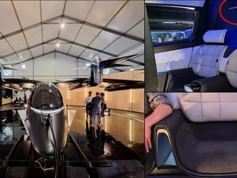 Bên trong taxi bay như xe sang trên bầu trời: Giải trí bằng cửa sổ lớn, chở 4 người vẫn rộng rãi