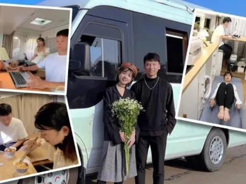 Tiền thuê căn hộ quá đắt, cặp đôi trẻ tuổi quyết định chi nửa tỷ mua xe van làm nhà di động