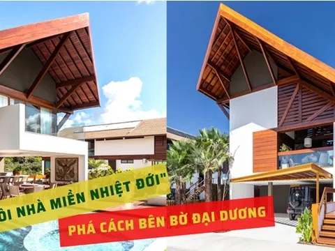 Ngôi nhà miền nhiệt đới sát bờ biển – nơi sự sôi động hiện lên trong từng góc cạnh