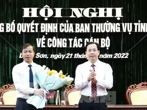 Tiếp nhận, bổ nhiệm Phó Chánh Văn phòng Tỉnh ủy Lạng Sơn