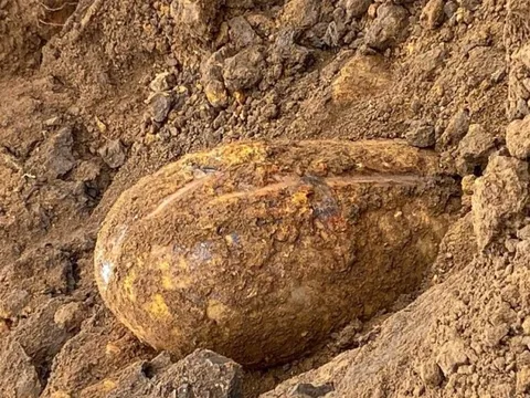 Phát hiện quả bom nặng hàng trăm kg trong công trình xây dựng