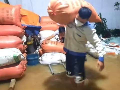 Ảnh: Mưa trắng trời, nhiều nơi ở Nghệ An bị ngập sâu