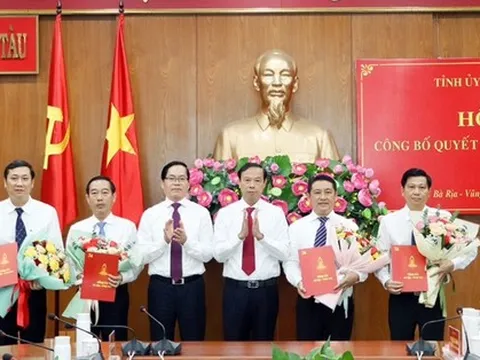 Bà Rịa- Vũng Tàu luân chuyển nhiều vị trí lãnh đạo chủ chốt