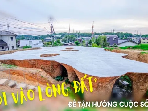 Ngôi nhà "trong lòng đất" có 1 không 2 tại nước Nhật: Tận hưởng cuộc sống khác biệt