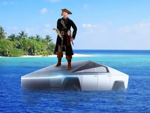 Elon Musk khoe bán tải Tesla Cybertruck có thể đi trên nước như thuyền