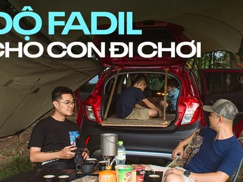 Lão Nông dùng VinFast Fadil làm xe cắm trại: 'Tôi muốn các con được chơi đùa'