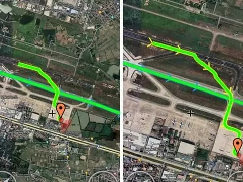 Thực hư hình ảnh "lạ" máy bay hạ cánh tại Nội Bài