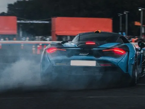 Dàn siêu xe, xe thể thao đắt đỏ của giới nhà giàu Việt trổ tài 'đốt lốp'