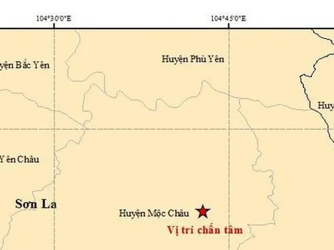 Động đất 3,2 độ ở Mộc Châu, gây rung chấn nhẹ