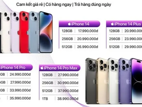 Giá iPhone 14 Series chính hãng giảm mạnh trong đợt đầu về Việt Nam