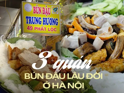 Những hàng bún đậu mắm tôm "có tuổi" nằm giữa lòng phố cổ Hà Nội