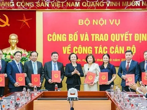 Bộ Nội vụ điều động, bổ nhiệm lãnh đạo do sắp xếp tổ chức bộ máy