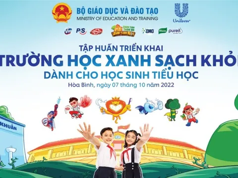 Unilever Việt Nam giúp hàng triệu học sinh tiểu học tạo thói quen xanh, sạch, khỏe