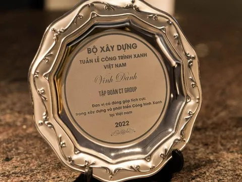 Bộ Xây Dựng vinh danh CT Group vì nỗ lực phát triển Công trình Xanh