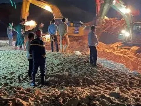 Sập mỏ titan ở Bình Thuận: 1 công nhân chết, đang tìm kiếm 3 công nhân khác