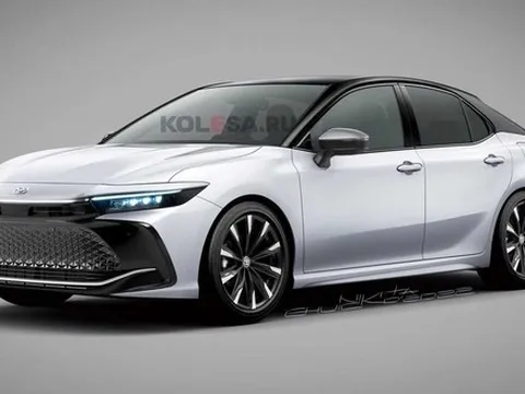 Toyota Camry thế hệ mới phác họa trên 'xe nhà giàu' Crown, không còn động cơ V6