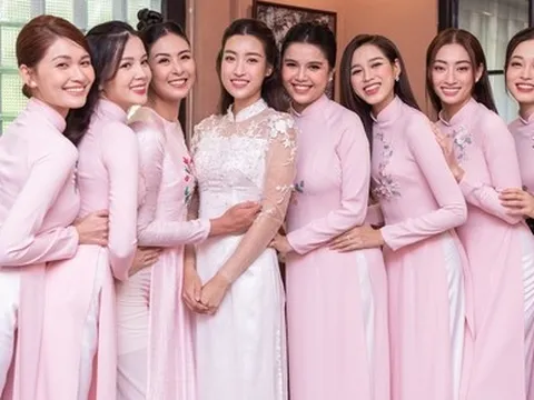 Hé lộ những hình ảnh đầu tiên trong lễ ăn hỏi Đỗ Mỹ Linh, dàn nàng hậu quy tụ bê tráp