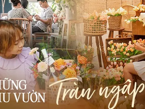 Những quán nước có khu vườn ngập tràn hương hoa để ghi điểm với phái nữ dịp 20/10