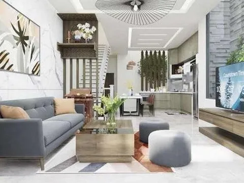 Thiết kế nhà 4 tầng cho gia đình 3 người theo phong cách tối giản