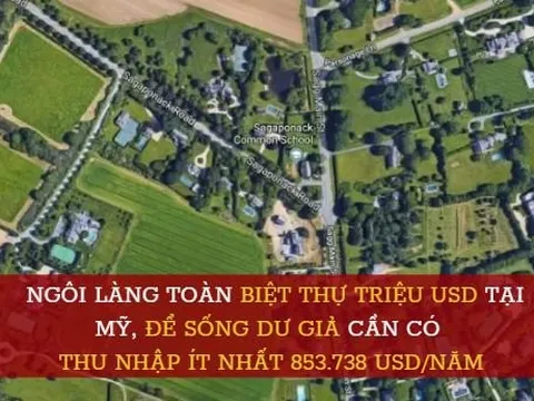 Ngôi làng toàn biệt thự triệu USD tại Mỹ