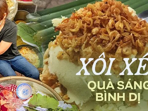 Xôi xéo - món quà sáng bình dị mà hấp dẫn ở Hà Nội nhất là khi gió mùa về