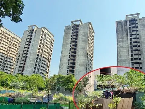 Cận cảnh khu ký túc xá 'nghìn tỷ' bỏ hoang giữa Thủ đô thành nơi làm gara ôtô