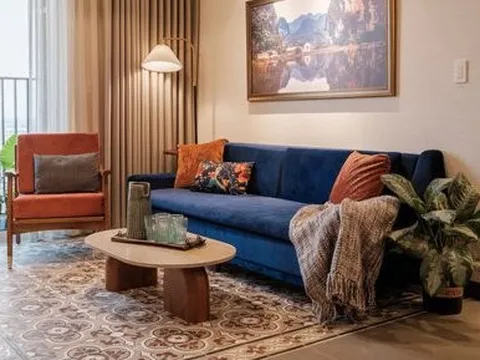 Căn hộ 50m² được thiết kế với 3 màu sắc đặc biệt vừa gọn đẹp lại sang