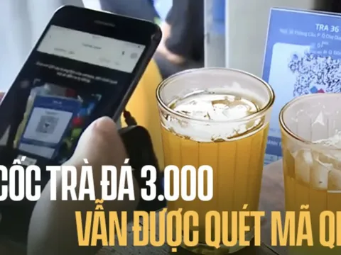 Trà đá vỉa hè thời 4.0: Ông bà chủ ‘nâng cấp’ cả mã QR để khách thanh toán